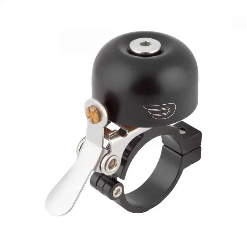 Pure Cycles Powder Coated 22.2-28.6mm Fit 35mm Brass Bell in Black