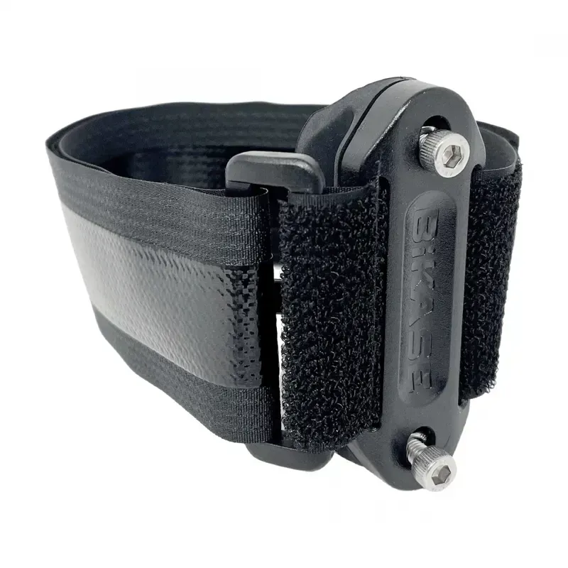 Bikase Bottle Cage Holder 7-inch Anywhere Strap L. Adapter in Black