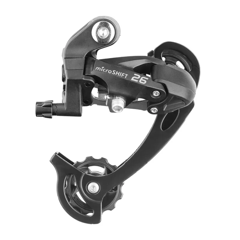 Microshift M26 7/8 Speed Long Cage Rear Derailleur in Black